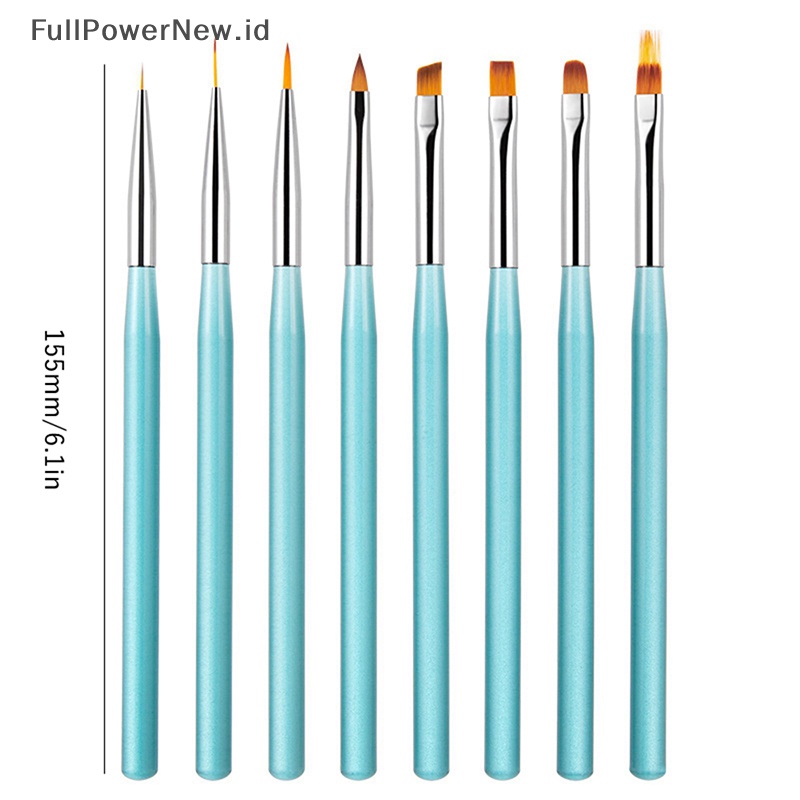 Power Nail Brush Acrylic Nail Art Brushes Professional Gel Liner Alat Paing Bunga ID