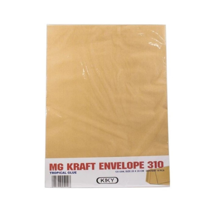 

Amplop KIKY Coklat Polos 310 125 gsm (1 Pack isi 10 Pcs)