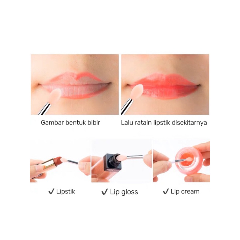 KissPerfect Inovasi Terbaru! Aplikator Lipstik Silikon dengan Brush, Lip Balm, dan Suction Cup untuk Masker Bibir yang Lebih Praktis dan Presisi