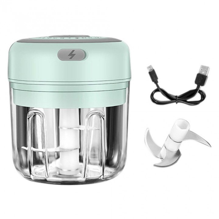 B6 Mini USB Electric Garlic Chopper-Penghalus Bumbu Dapur Elektrik 250ml