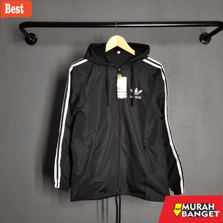 Jaket parasut pria terbaru- JAKET ADIDAS PARASUT / JAKET PRIA TERBARU / JAKET PRIA OUTDOOR / HOODIE 