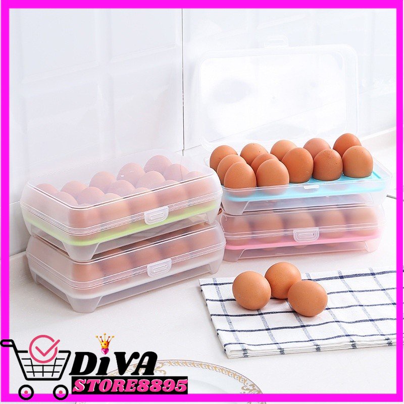 KOTAK TELUR ISI 15 EGG BOX JUMBO DIVA STORE