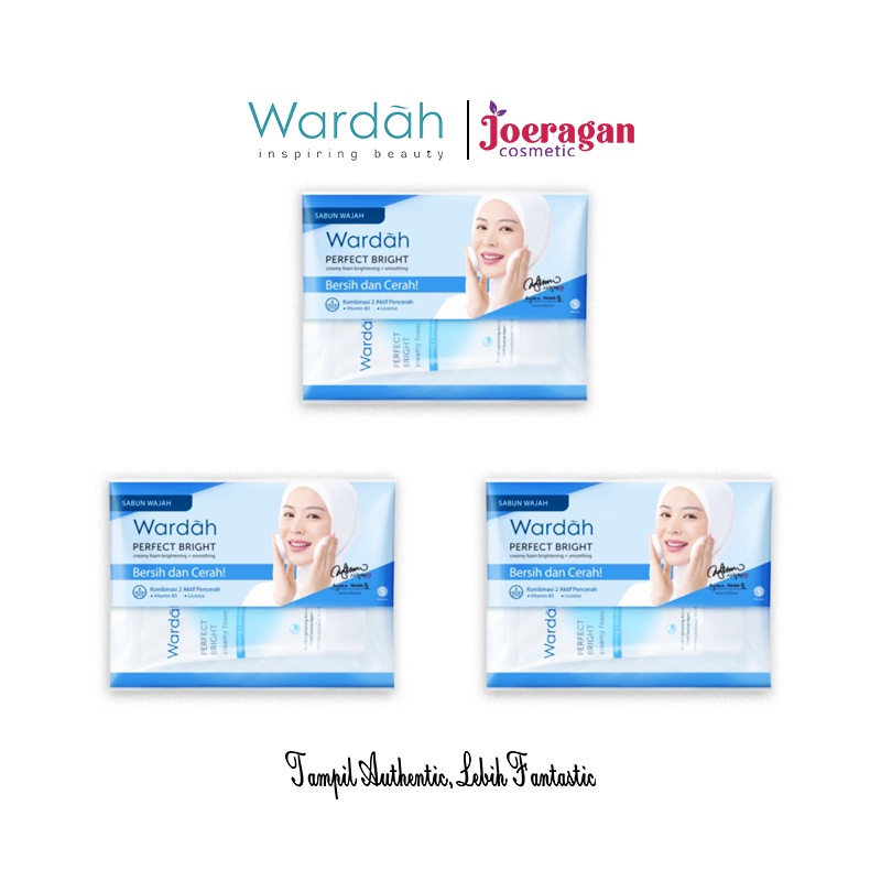Wardah Perfect Bright Creamy Foam 20ml SACHET / 50ml / 100ml Brightening Smoothing / Oil Control / Cooling Bright Jelly