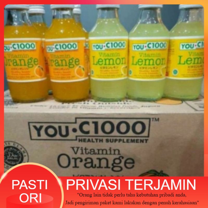 

You C 1000 140 Ml / Youc1000 You C 1000 Botol Kaca 140ml / You C 1000 Orange / Lemon / You C1000 Minuman Vitamin C