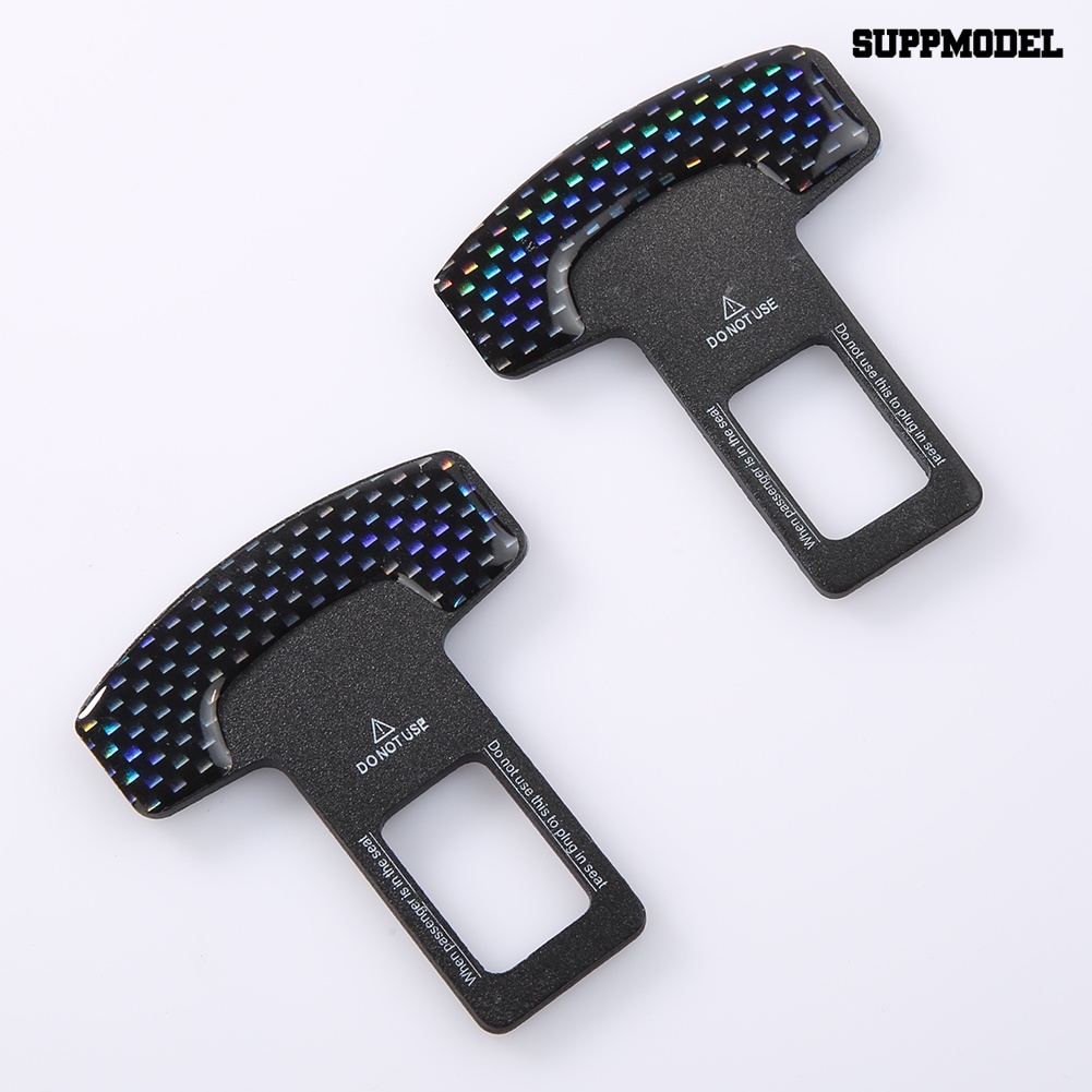 [SM]2 Pcs Gesper Ikat Pinggang Safety Fiber Karbon Asli Pengaman Mobil Alarm Canceler Stopper