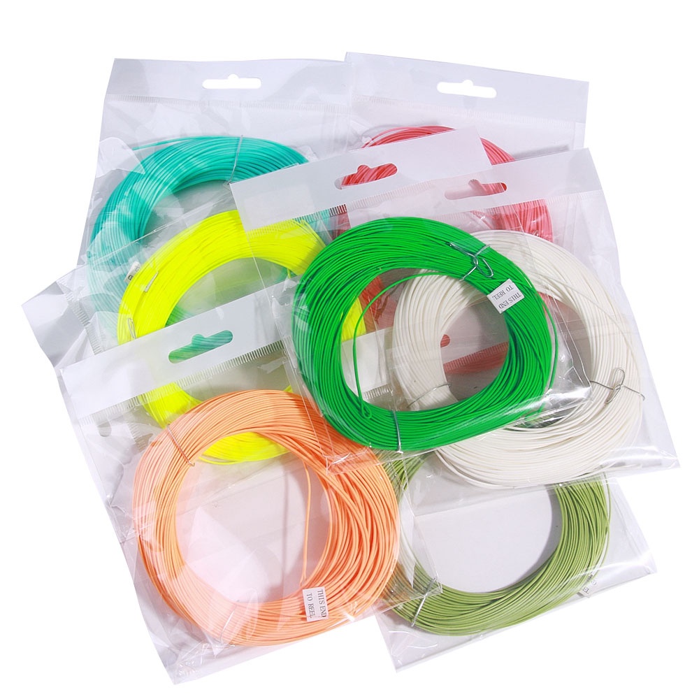 Hengjia 100FT WF1F-WF8F Weight Forwad Floating FLy Pancing Mengambang Depan Dilas Loop FLy line