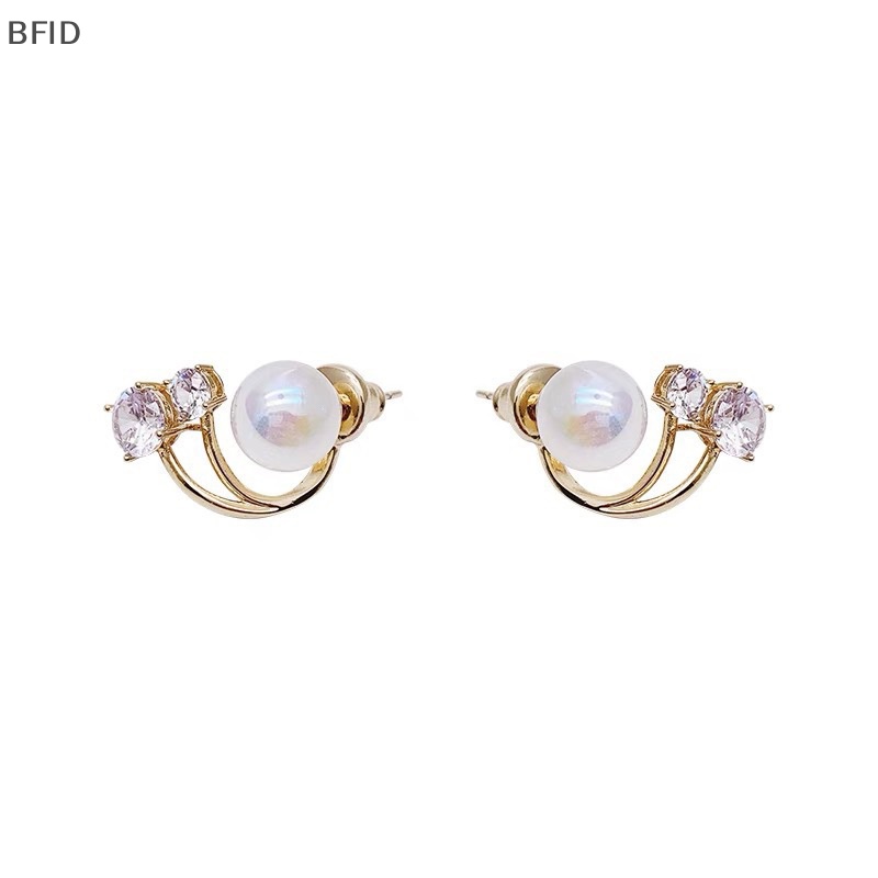 [BFID] 1pasang Anting Wanita Mutiara Anting Perhiasan Wanita Dual Purpose Earrings Girl's Birthday Christmas New Year Gift [ID]