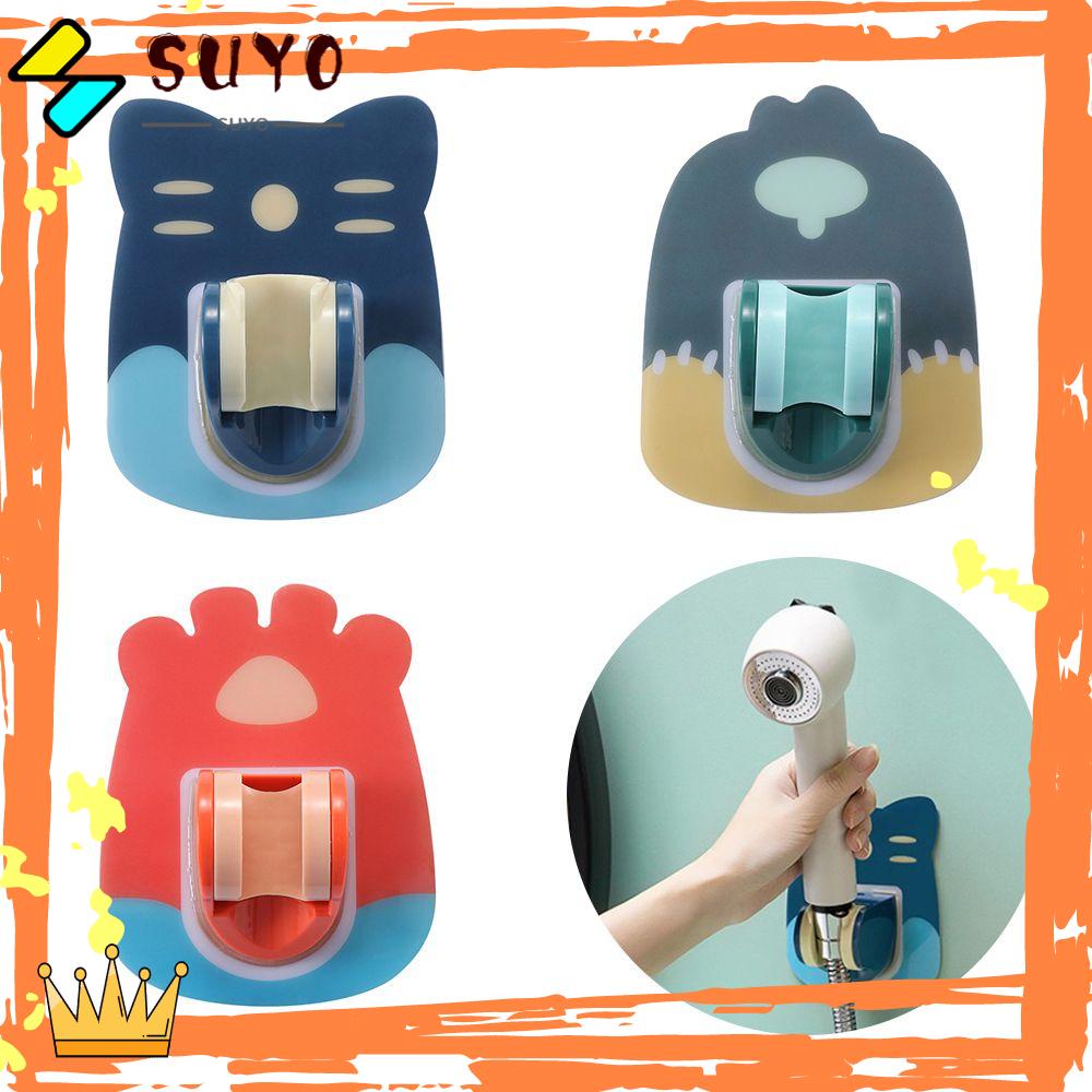 Suyo Penahan Kepala Shower Perekat Kuat Aksesori Kamar Mandi Bebas Paku Showerhead Shower Holder