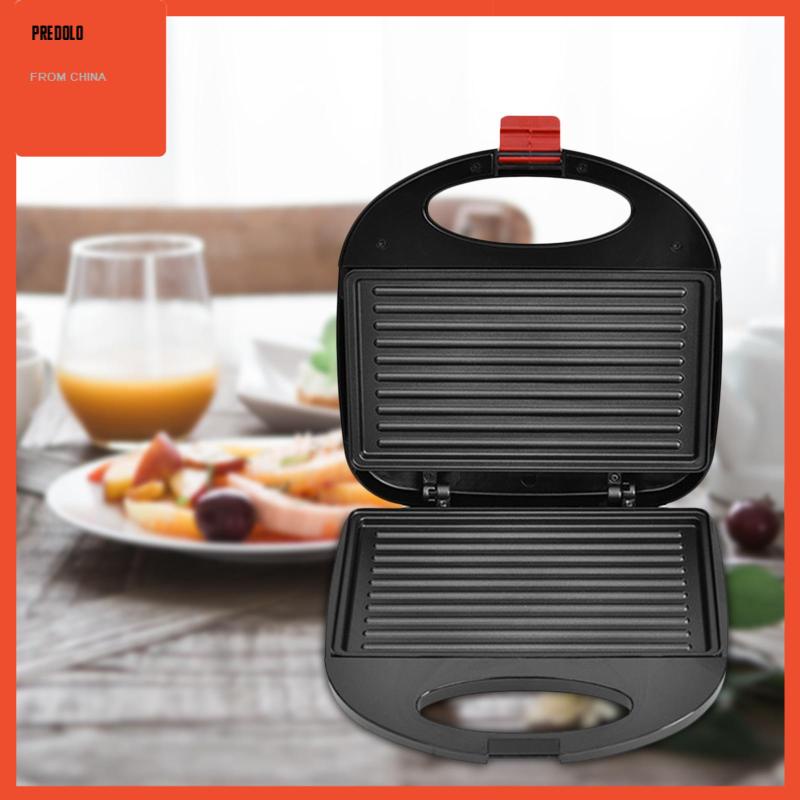 [Predolo] Panini Press Breakfast Maker Machine Elektrik Untuk Pancake Omelet Sandwich