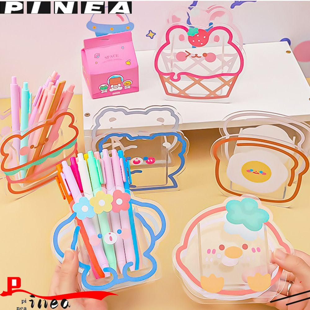 Nanas Akrilik Tempat Pulpen Lucu Bunny Box Coaster Klip Penyimpanan Kosmetik Kreatif Desktop Organizer