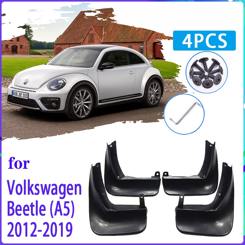 4pcs Flaps Lumpur Mobil Untuk Kumbang Volkswagen VW 2012~2019 Mudguard Splash Guards Fender Mudflaps Aksesoris Mobil