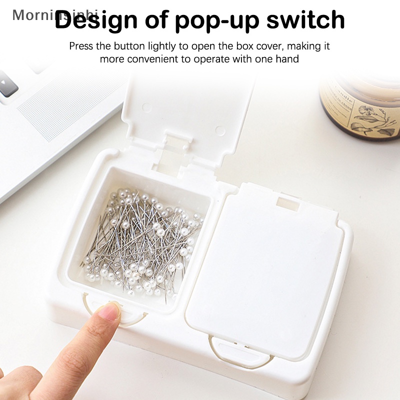 Mornin White Storage Box Desktop Organizer Kapasitas Besar Kartu Pos Stiker Box Subpaket Holder id