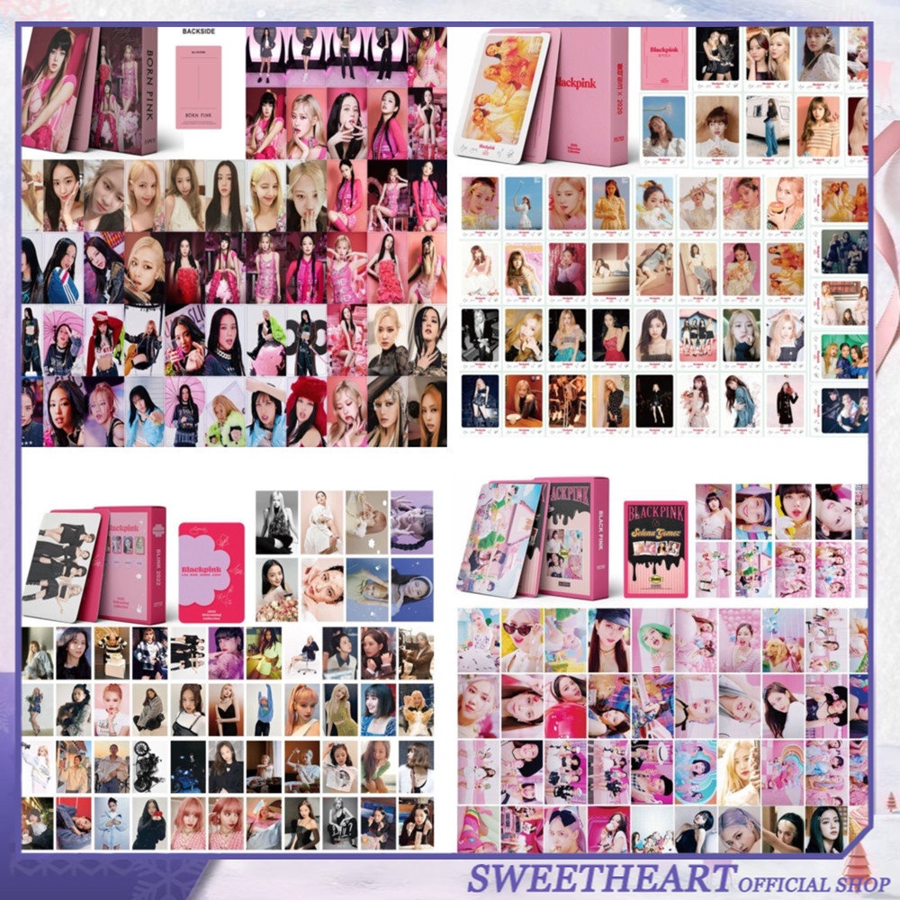 55pcs /box BLACKPINK Photocards LISA Sambut Musim Panas HOW Pink Venom Ready for Love Colleelion Photo Card Lomo Card Photocard