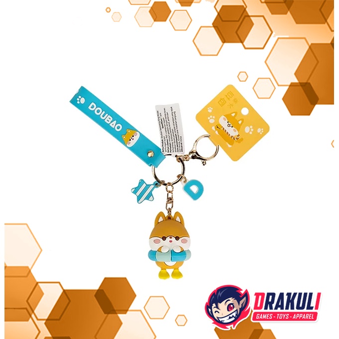 Acc Doubao Bean Bun Keychain Swimming Circle