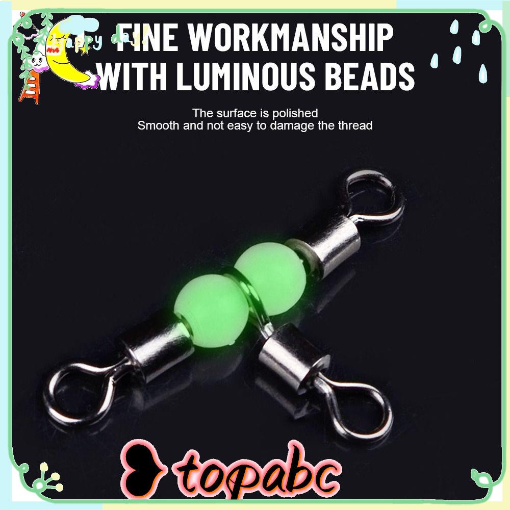 TOP 20pcs Konektor Garis Pin Pancing Kualitas Tinggi Kuningan Barel Wivels Bearing Ring Rolling