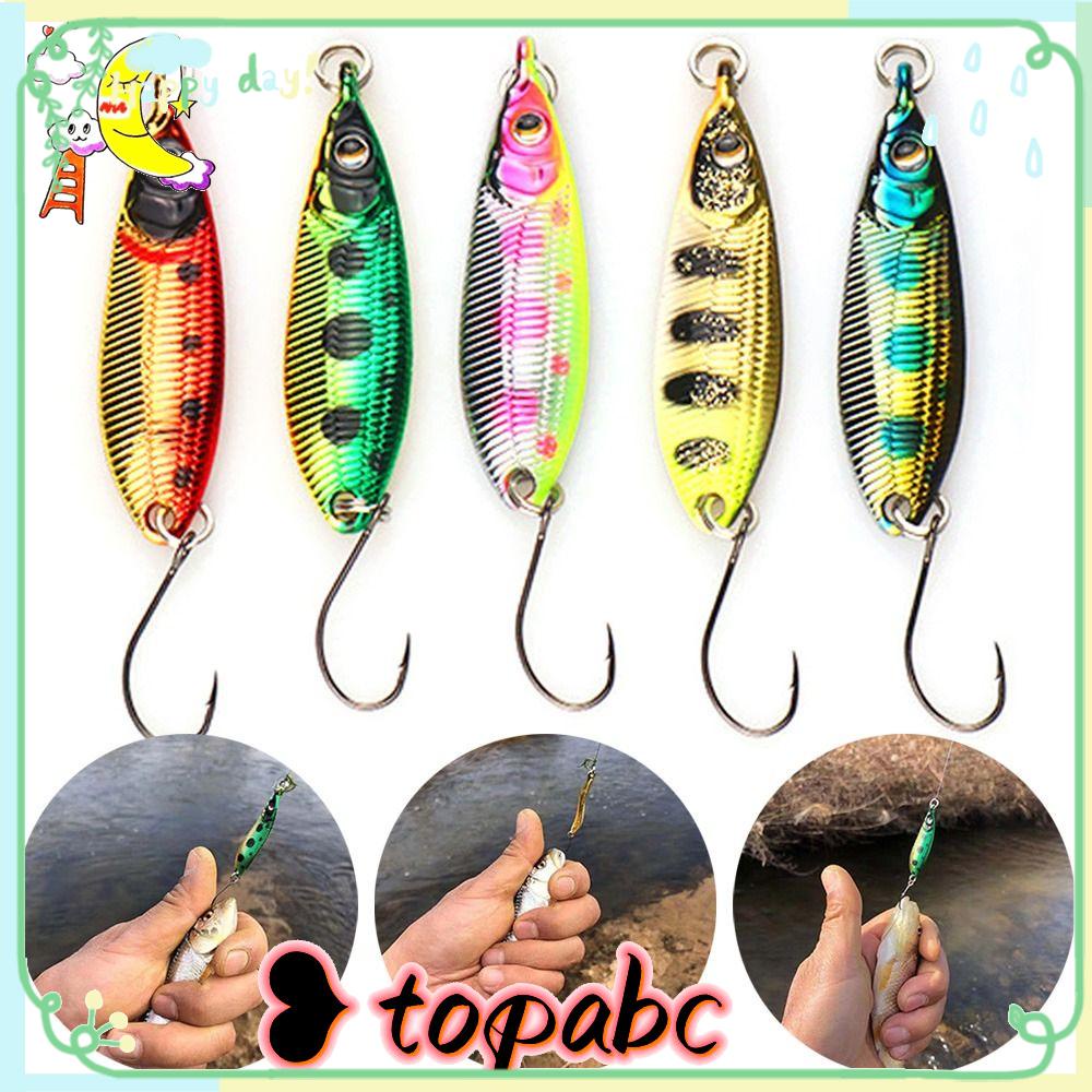 TOP 3pcs Umpan Logam Pancing 2g 3.5g 5g trout Umpan Engkol Tahan Lama