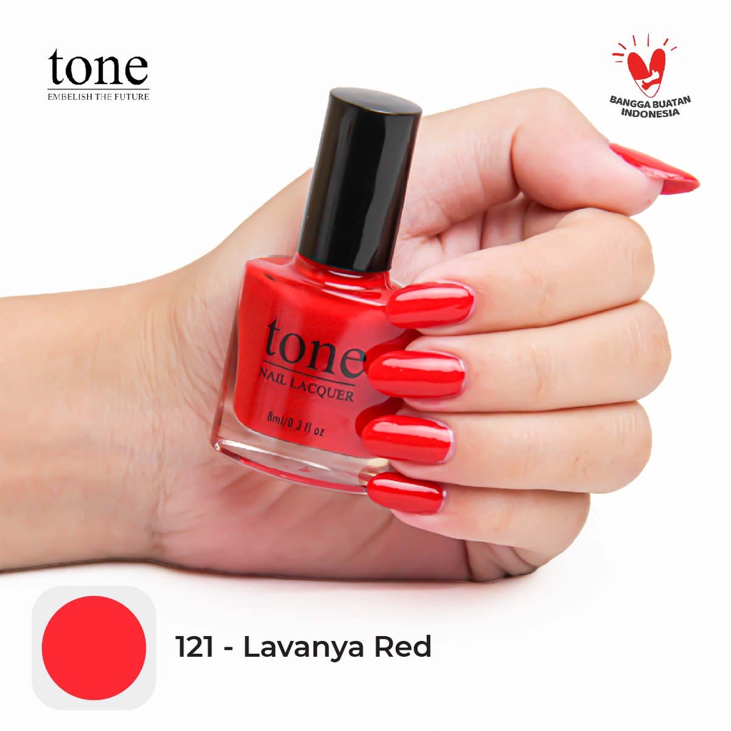 Tone Nail Lacquer Red Series 121-123