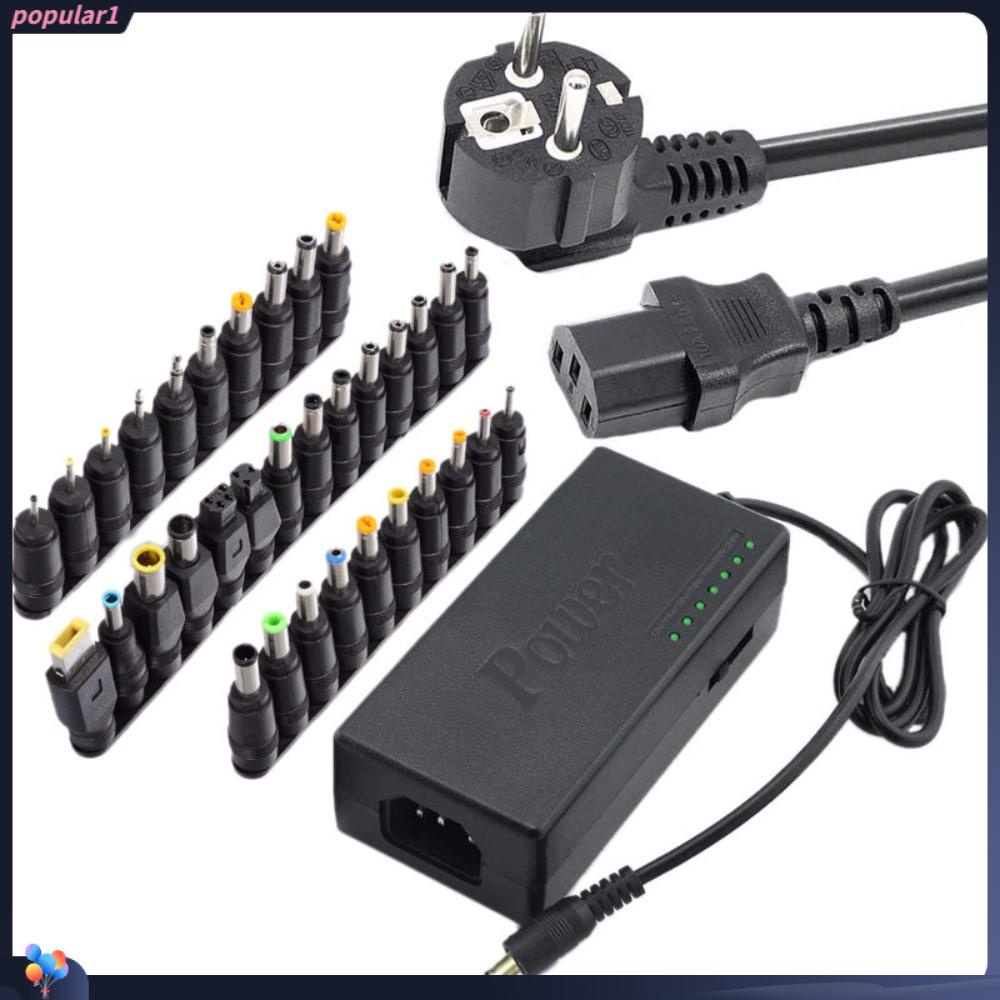 POPULAR Power Supply Charger Adjustable Untuk PC Laptop &amp; Notebook Charger Indikator LED 96W