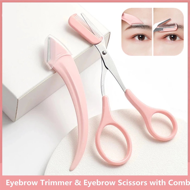 Gunting Cukur Alis Eyebrow Trimmer Pencukur Bulu Alis