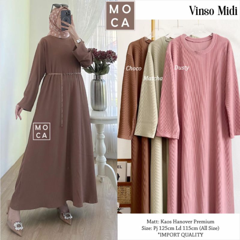 VINSO MIDI ORI MOCA | Ld115 Kaos Hanover Premium