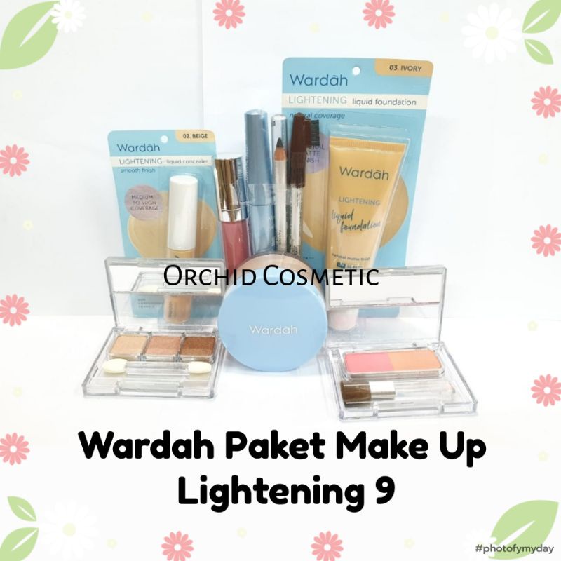 ❤️ H-Day ❤️ Lamaran  Paket Seserahan Wardah Wardah Paket Makeup Lightening Lengkap 9 /