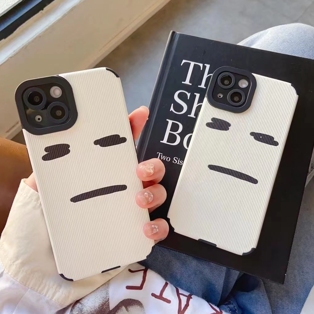 【Lamb Skin】SoftCase for IPhone 6S 7 Plus 8 Plus X XS XR XS Max 11 13 12 14 PRO Max 14 Plus 12 13 MINI Phone Case White expression ins Funny Casing hp iPhone 14 Pro Max