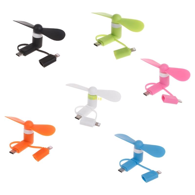 Btsg Kipas Angin Mini Portable Micro USB 5V 1W Untuk Ponsel Tablet Micro USB Gadget Fans Untuk Ponsel Androids