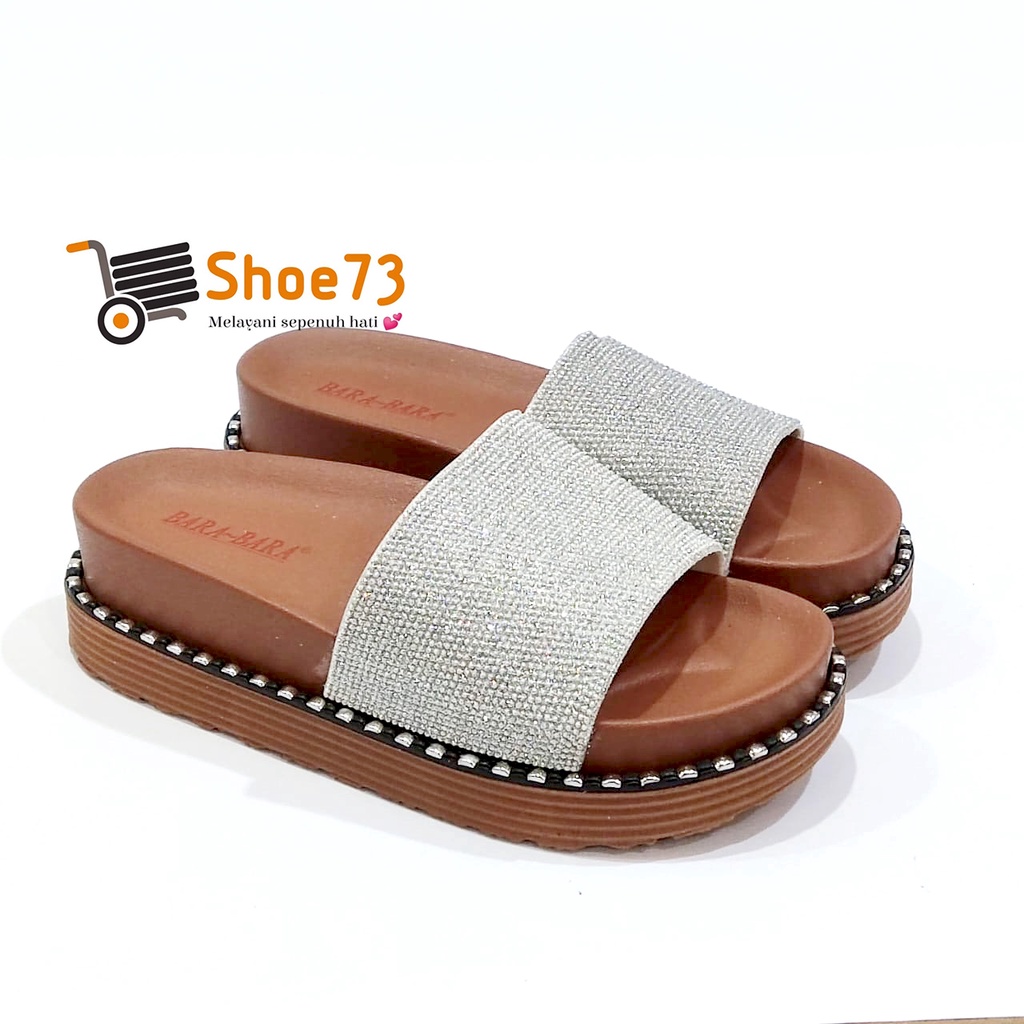 BARA-BARA MJZ 8010 KGT SIZE 36-40 ORIGINAL l Sandal Wedges Selop Jelly Wanita l Sendal Kokop Cewek Impor