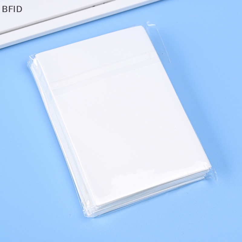 [BFID] 50pcs /set Pelindung Pelindung Kartu Transparan Pemegang Kartu Tarot Lengan Pelindung Lengan Pemegang Untuk Kartu Baseball Kartu Olahraga [ID]