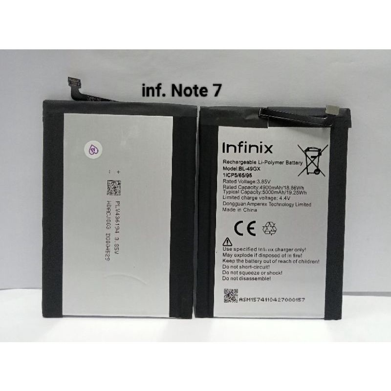 Baterai Battery Batre Infinix Note 7 Batterai Infinix Note 7 Batere Infinix Note 7 MJM