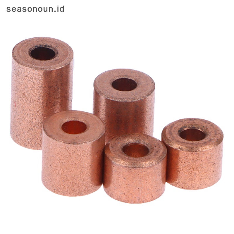 Alfineasonoun 10pcs oil bearing tembaga lengan alfinopper base bantalan kecil bagian metallurgical .