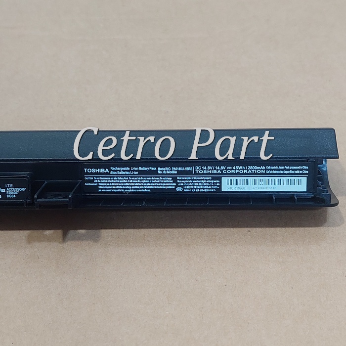 Baterai Toshiba Satelite C40-B C50-B C55-B L40 L40-B PA5184 PA5185 NEW