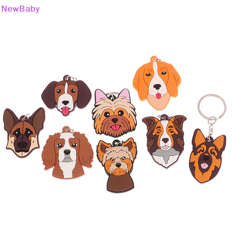 &lt;ne1&gt;ewbaby 1pc rjm gantungan kunci kartun hewan lucu gantungan kunci indah mini bentuk anjing tempat kunci cocok wanita pria anak aksesoris kunci dalika