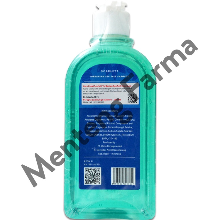 Scarlett Whitening Yordania Sea Salt Shampoo - Perawatan Rambut Rontok