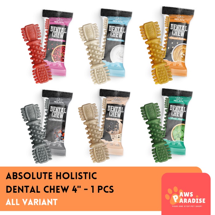 ABSOLUTE HOLISTIC - Dental Chew 4&quot; Dog Snack / Snack Anjing