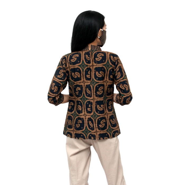 Batik Wanita Atasan Blouse 3 model Lengan S-M-L-XL-XL-XXL-3L-4L-5L DALANG