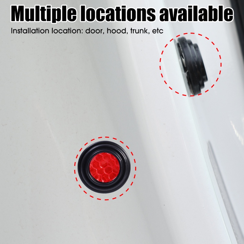 Car Door Anti-Collision Silicone Pads/ Reflective Honeycomb Sticker Gasket/ Auto Shockproof Sealing Rubber Pad Door Edge Stickers