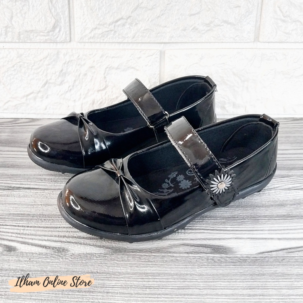 Selena S.04 Sepatu Pantofel Anak Size 26-35 Hitam