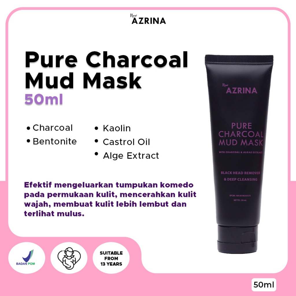 Azrina Pure Charcoal Mud Mask