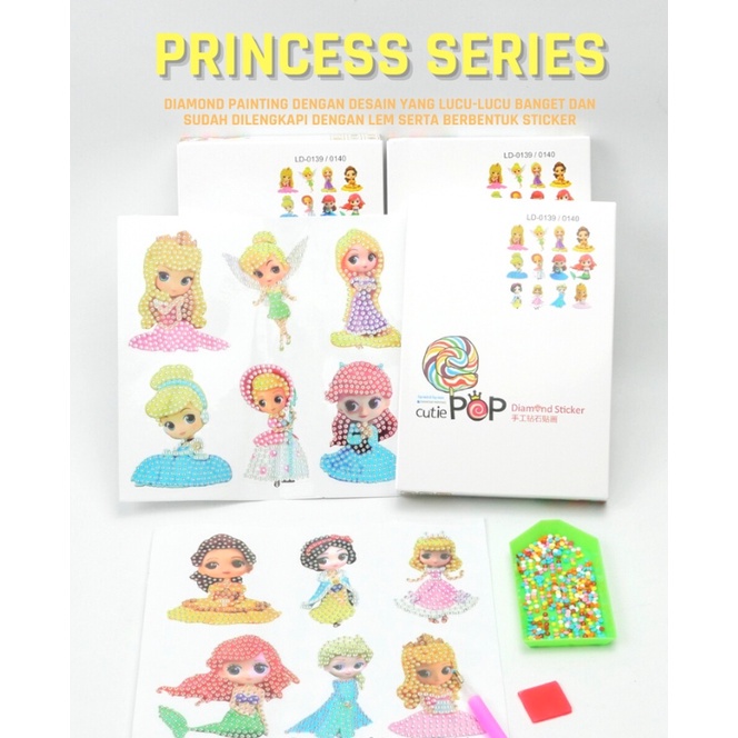 

Stiker Diamond Painting Princess Edition DIY Sticker