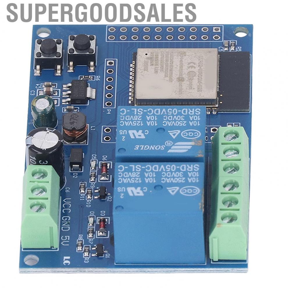 Supergoodsales Dual Relay Module Programmable Keys Reset Button Stable Large