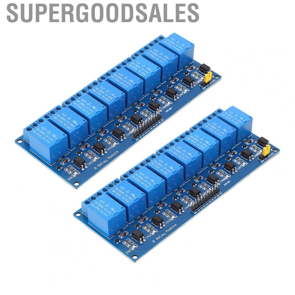 Supergoodsales Relays Board  Wide Application 8 Channel Relay Module Optocoupler Isolation for PIC AVR 51