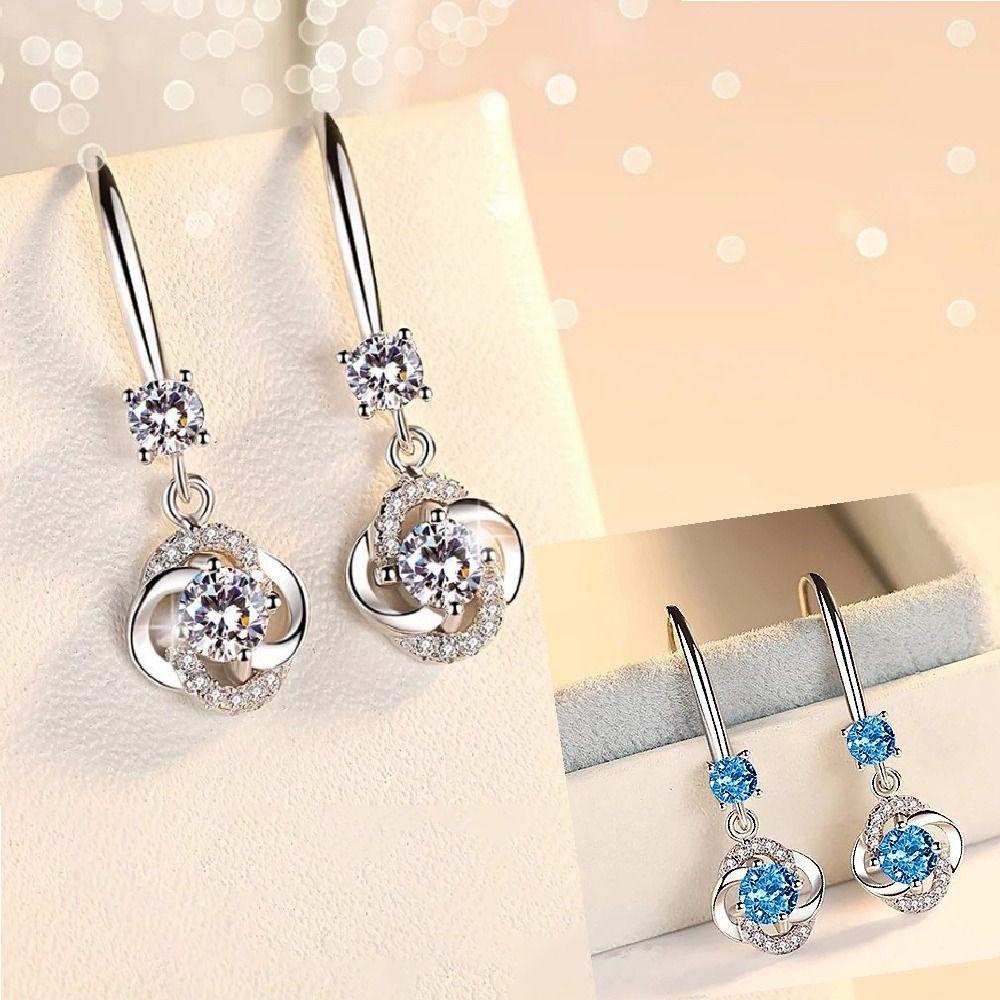 LILY 2pasang Anting Limfatik Magnetoterapi, Anting Germanium Magnetherapy Bertabur Berlian, Perhiasan Kreatif Tindik Anting Menjuntai Panjang Untuk Wanita