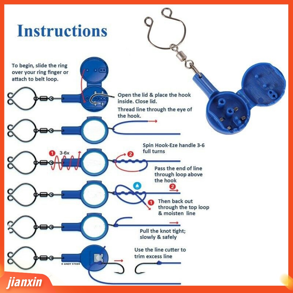 (In Stock) Alat Simpul Multifungsi Fishing Tackle Fast Hook Tying Safety Aksesoris Ikan