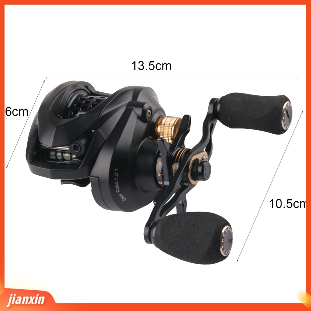 (In Stock) Metal Fishing Wheel Ringan Kekerasan Tinggi Kawat Ganda Cup Low-Profile Reel Fishing Tackle