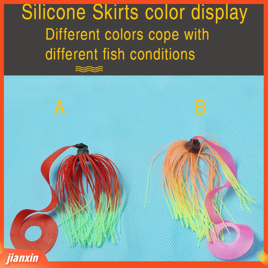 (In Stock) 5Pcs 6.5cm /2.8g Rok Lembut Umpan Buatan Bentuk Payung Silikon Jig Skirts Fishing Tackle