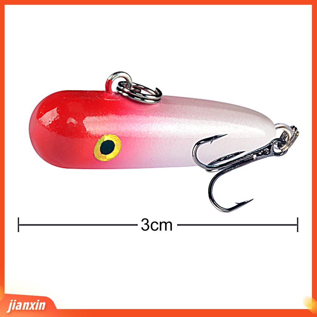 (In Stock) 2.5g /3cm Umpan Umpan Ikan Penembus Kuat Tajam Hidup Mudah Di Cor Memancing Mengambang Wobblers Pike Umpan Untuk Pecinta Memancing