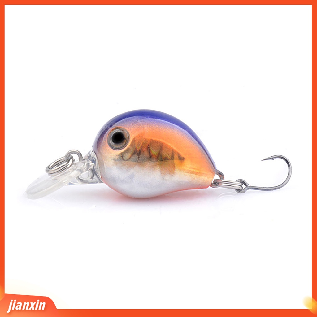 (In Stock) 3.2cm /1.5g Umpan Bionik 3D Simulasi Fisheye Tajam Kait Realistis Angling Mengambang Air Kait Tunggal Umpan Umpan Memancing Luar Ruangan