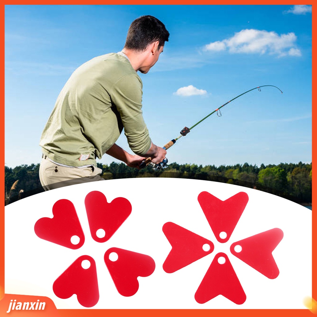 (In Stock) 100Pcs/Bag Ukuran Kecil Ringan Fishtail Sequin Warna Cerah Permukaan Halus Godaan Ikan Merah Hati Irisan Peralatan Memancing