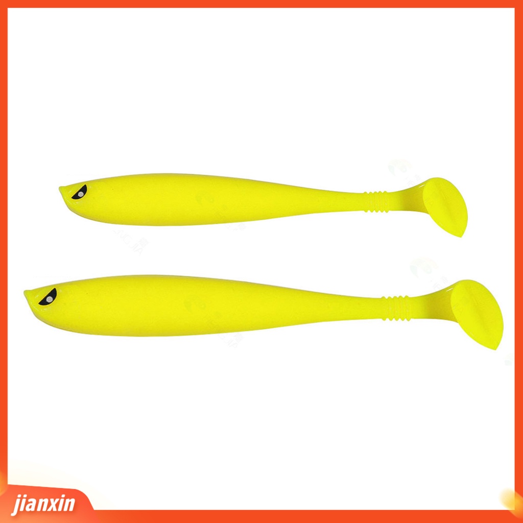 (In Stock) 6 Pcs Umpan Pancing Warna Terang Sangat Simulasi Ketangguhan Tinggi Fleksibel T-tail Desain Air Asin Air Tawar Umpan Buatan Umpan Lembut Perlengkapan Memancing